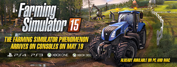 Farming Simulator 15 on consoles on May 19!