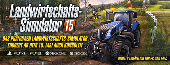 Am 19. Mai erscheint Landwirtschafts-Simulator 15 für Konsolen!