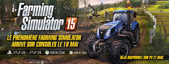 Farming Simulator 15 sur consoles le 19 Mai !