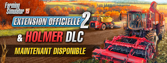 Farming Simulator 15 : DLC HOLMER et Extension Officielle 2 maintenant disponibles