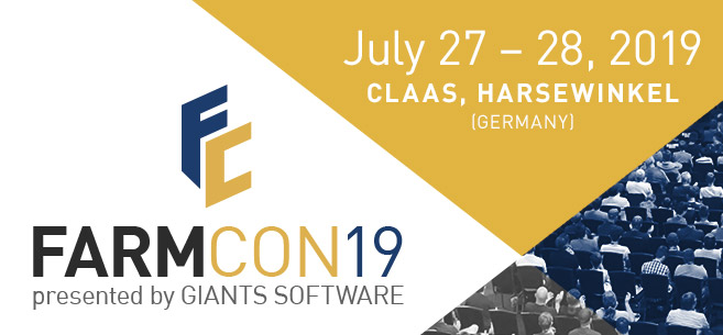 FarmCon 19 is coming. Visit us at Claas, Harsewinkel on the 27th and 28th of July 2019