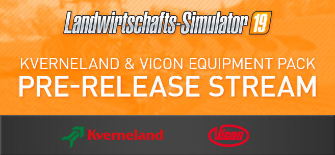 Stream & Giveaway! Kverneland & Vicon Pre-Release Stream am Sonntag