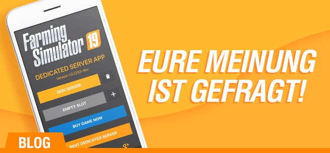 Dedi App: Schickt uns Feedback und Wünsche zur Server-App! 