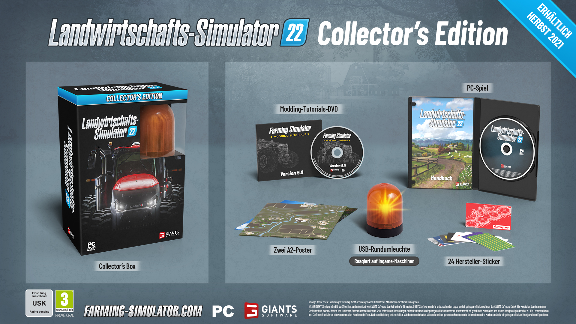 Spielesoftware »Landwirtschafts-Simulator 22 Rundumleuchte«, PC bei