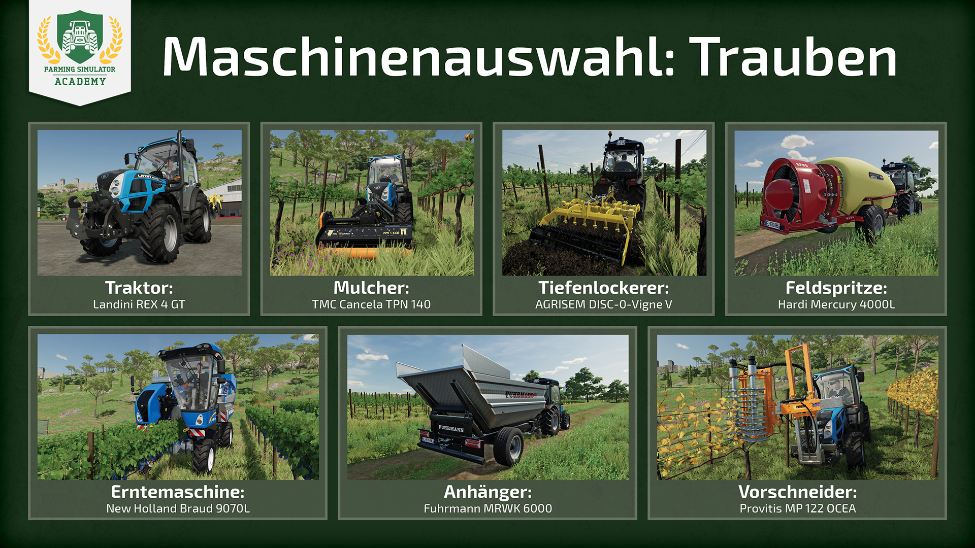 LS22 TRAUBEN und OLIVEN im Farming Simulator 22 - Ernten und