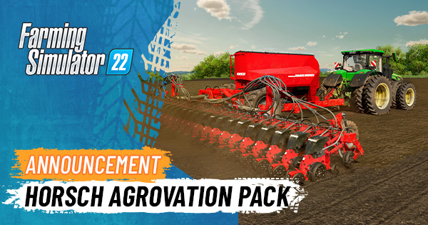 FARMING SIMULATOR 22 - HORSCH AGROVATION PACK, PC Mac Steam Downloadable  Content