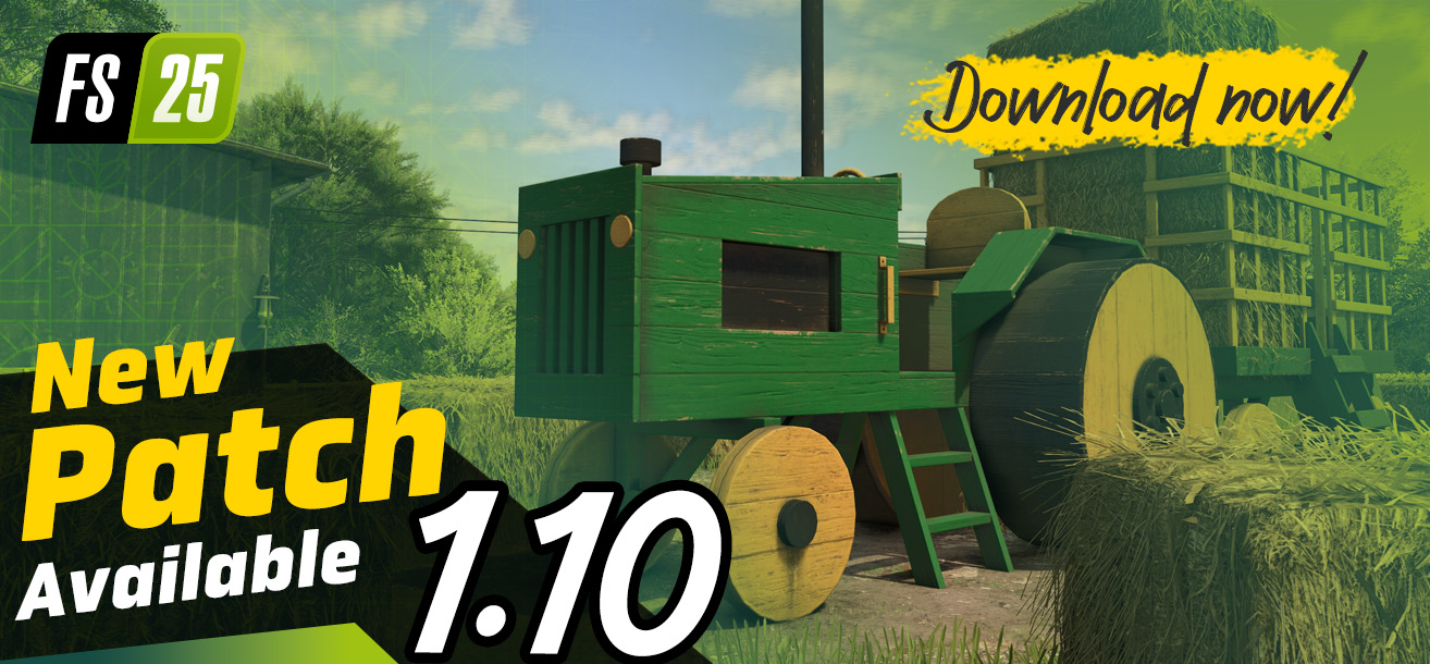 Patch 1.10 Now Available for FS25 - Including new machines!
