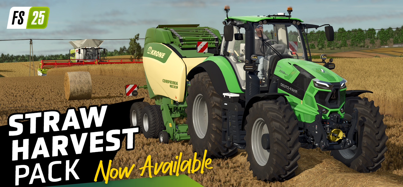 Straw Harvest is back! Free Pack Now Available for FS25