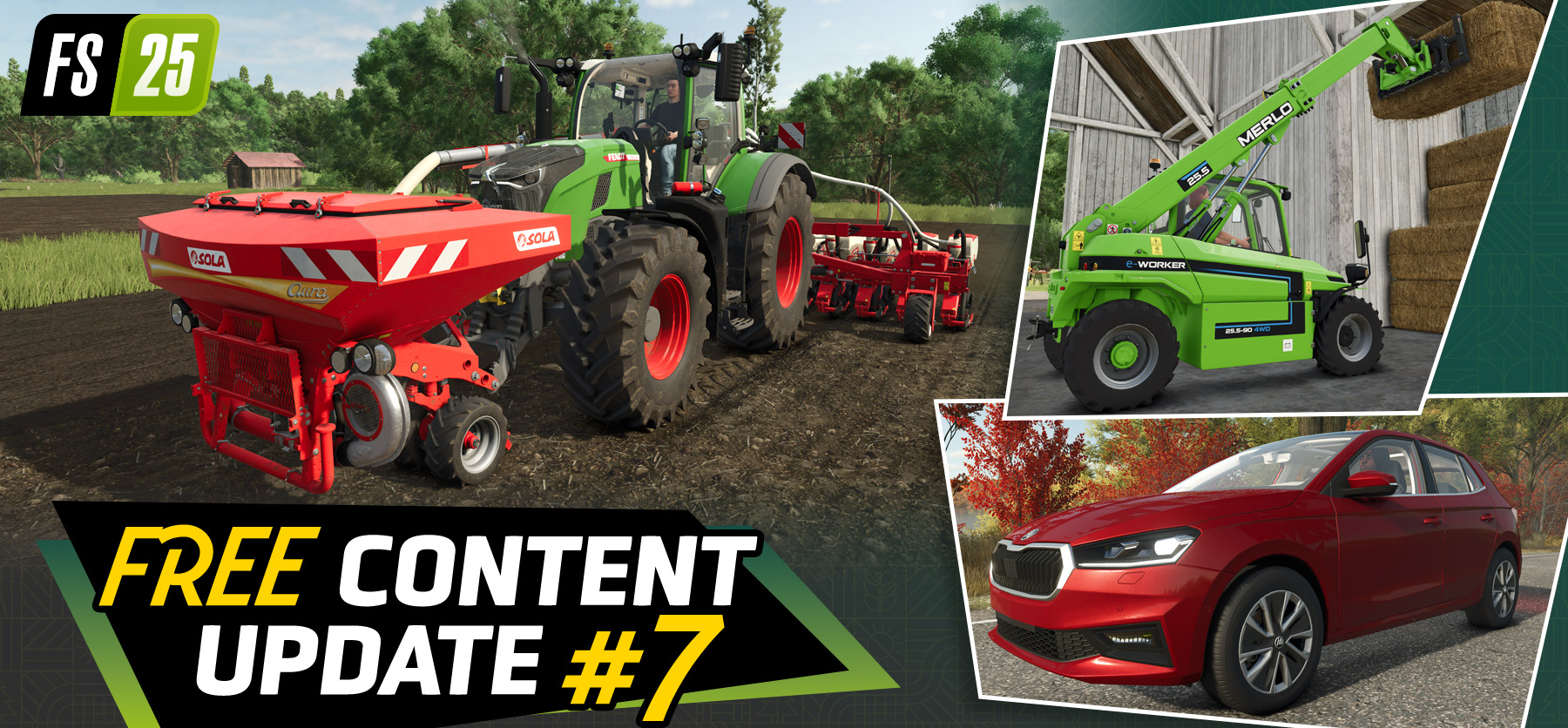 Gratis Content Update #7 + Patch 1.24 für FS25 