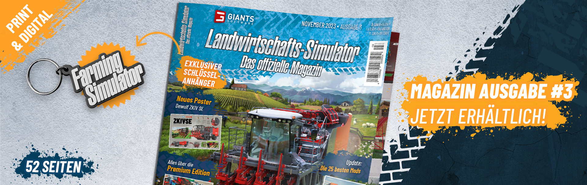 3. Ausgabe des Landwirtschafts-Simulator Magazins jetzt im Handel!